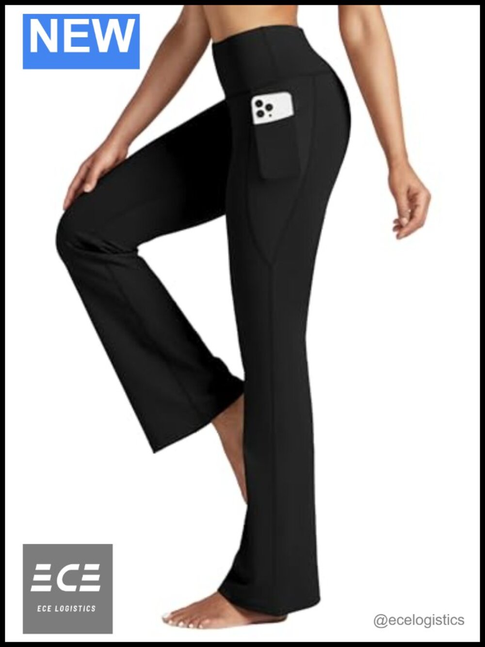Women's Flare Leggings High Waist Tummy Control Yoga Pants with Pockets